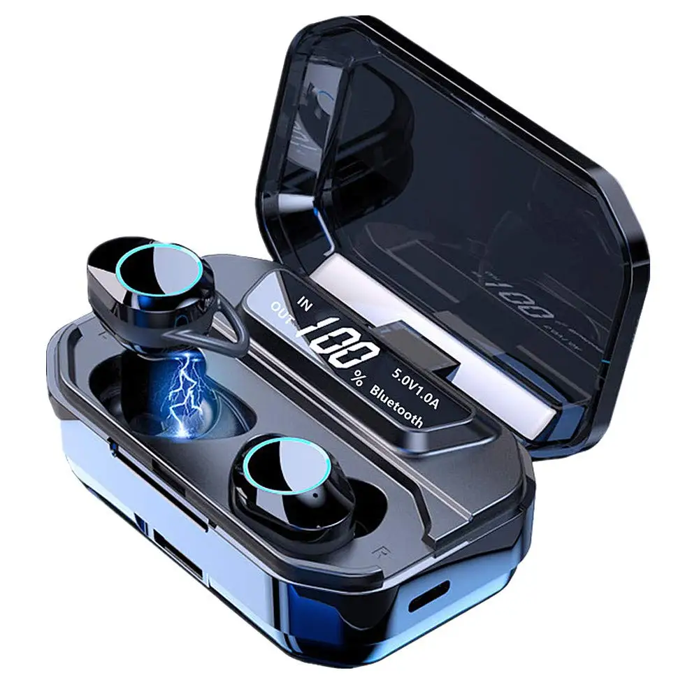 G02 HD Display Bluetooth Wireless Earphones IPX7 Waterproof 80H Playtime Bluetooth 5.0 Stereo Hi-Fi Sound
G02 HD Display Bluetooth Wireless Earphones IPX7 Waterproof 80H Playtime Bluetooth 5.0 Stereo Hi-Fi Sound