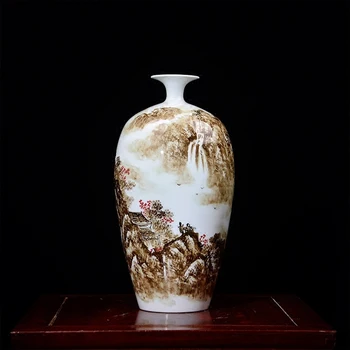 Jingdezhen Ceramic Vase Hand Painted Home Living Room Porch Decorations Furnishings Villas Indoor Furnishings And Pastoral vase
Jingdezhen Ceramic Vase Hand Painted Home Living Room Porch Decorations Furnishings Villas Indoor Furnishings And Pastoral vase