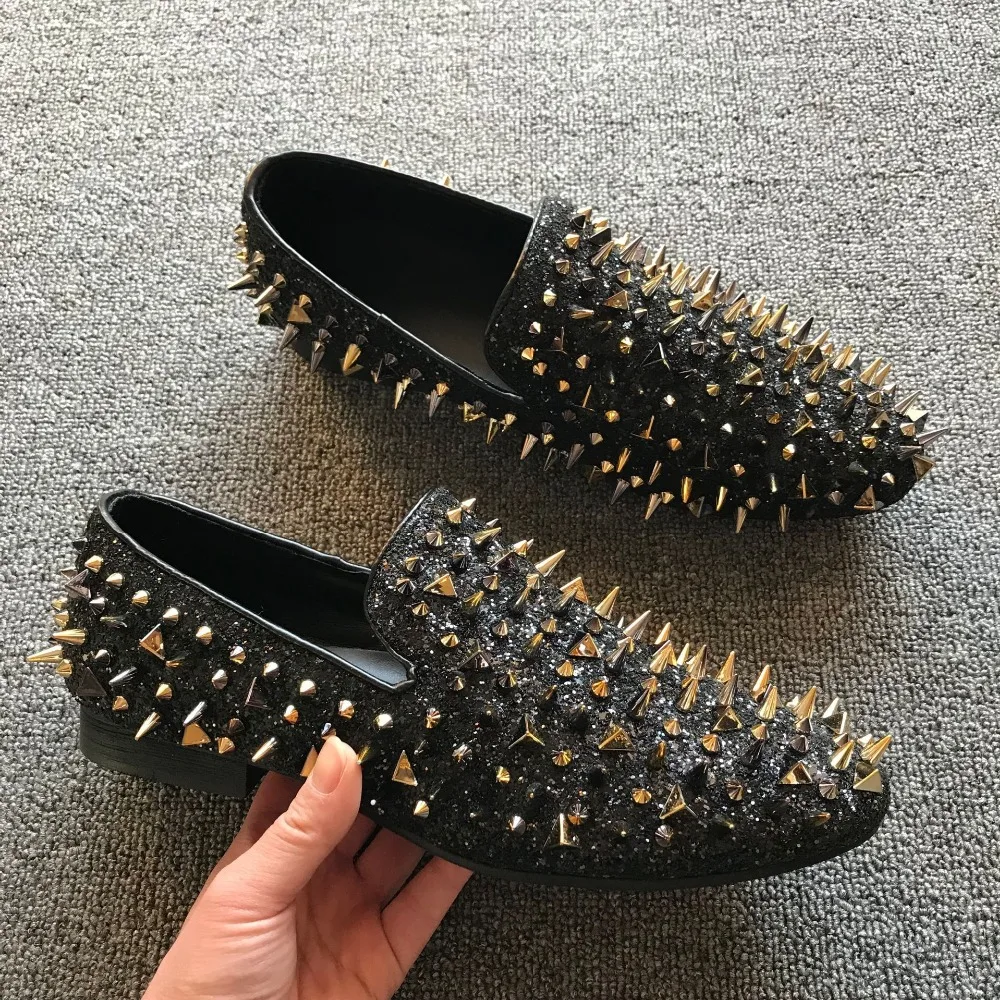 Mabaiwan Casual Men Shoes Leather Slip On Rivets Sequined Military Ankle Boots Dress Wedding Party Shoes Men Flats Size 42
Mabaiwan Casual Men Shoes Leather Slip On Rivets Sequined Military Ankle Boots Dress Wedding Party Shoes Men Flats Size 42