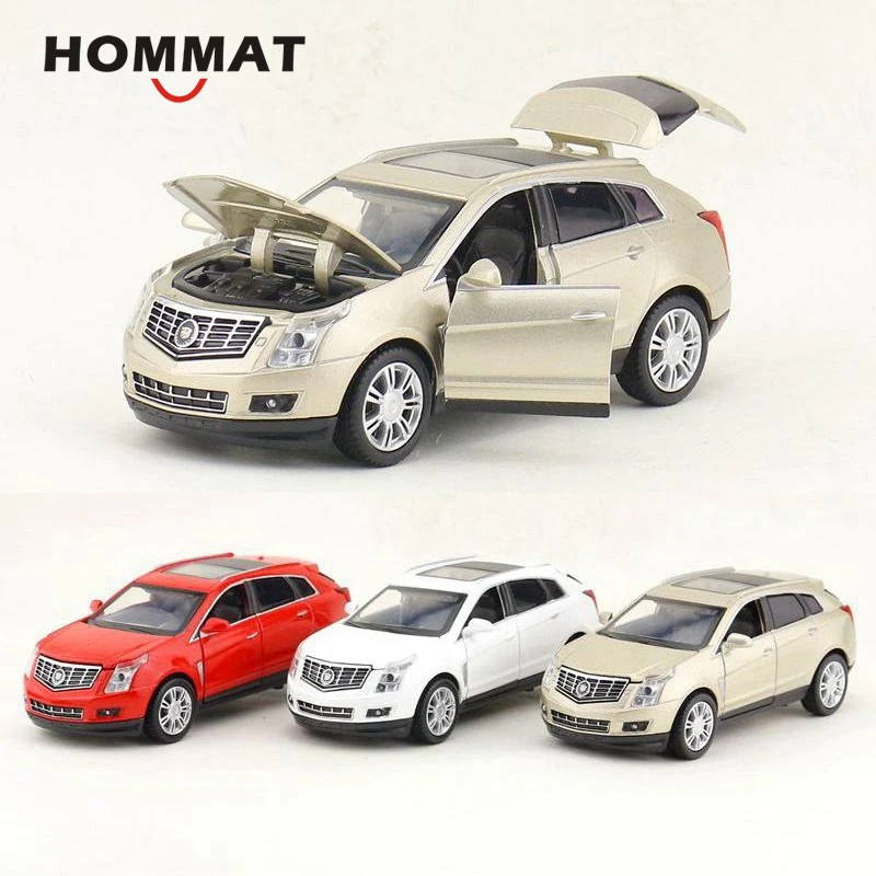 Модель автомобиля HOMMAT в масштабе 1:32 Cadillac SRX SUV модель Литые и игрушечные