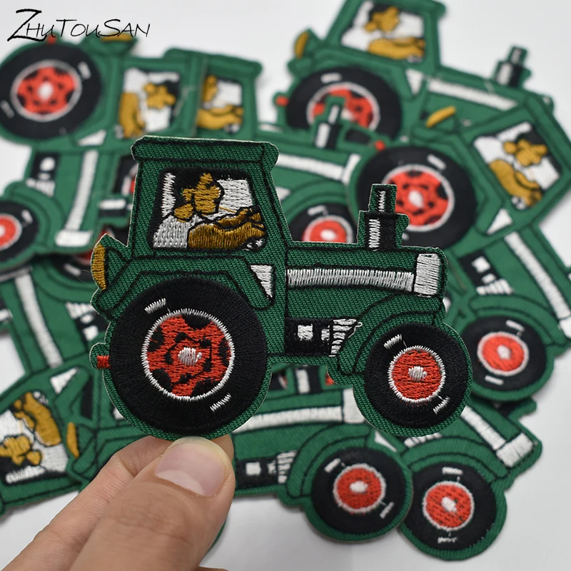 10pcs/lot Embroidered Green Tractor Patches Iron On Vehicles Appliques For Kids Boy Clothing Cartoon Stickers Sewing Patch
10pcs/lot Embroidered Green Tractor Patches Iron On Vehicles Appliques For Kids Boy Clothing Cartoon Stickers Sewing Patch