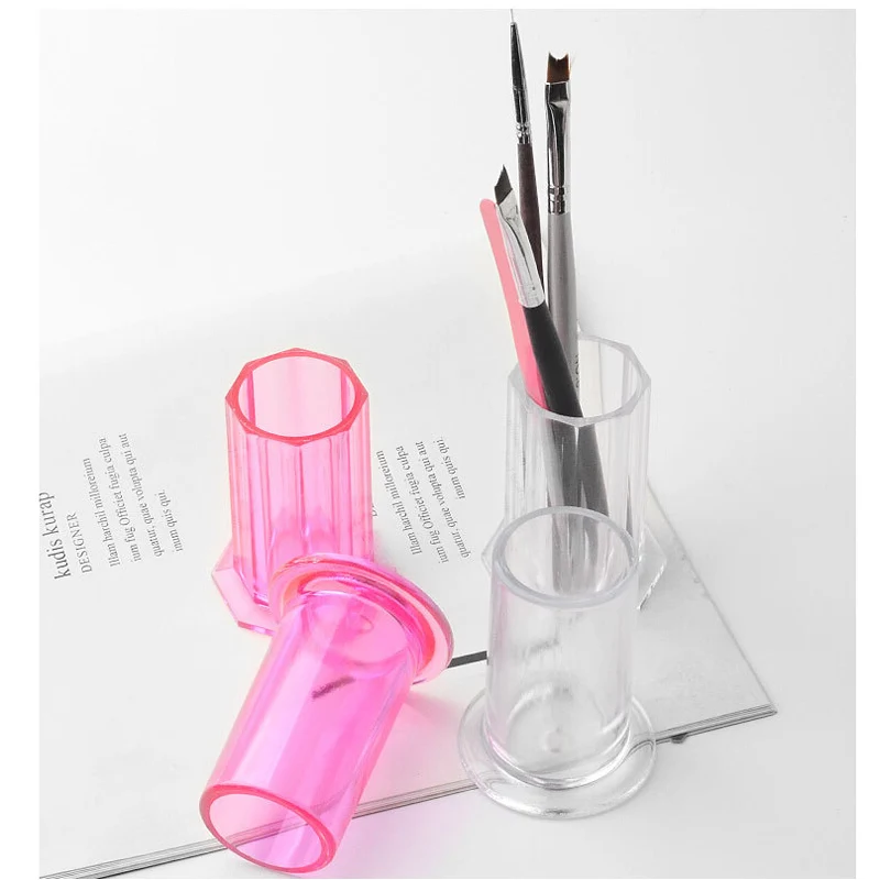 1Pc Clear/Pink Nail Art Brush Holder Acrylic Nail Pen Storage Case For Makeup Brushes Containers DIY Beauty Manicure Accessories
1Pc Clear/Pink Nail Art Brush Holder Acrylic Nail Pen Storage Case For Makeup Brushes Containers DIY Beauty Manicure Accessories
