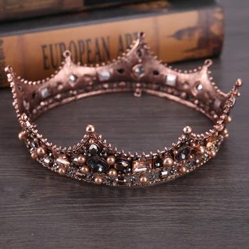 European Ancient Red Copper Hair Crown for Party Pearl Rhintstone Princess Tiaras retro wedding Bride headbands Hairwear
European Ancient Red Copper Hair Crown for Party Pearl Rhintstone Princess Tiaras retro wedding Bride headbands Hairwear