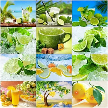 AZQSD DIY Diamond Painting Lemon Diamond Mosaic Fruit Cross Stitch Pictures Of Rhinestones Diamond Embroidery Kitchen Decoration
AZQSD DIY Diamond Painting Lemon Diamond Mosaic Fruit Cross Stitch Pictures Of Rhinestones Diamond Embroidery Kitchen Decoration
