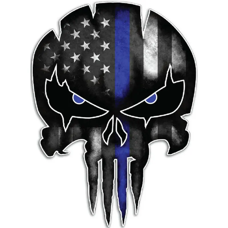 Фото Yawlooc 3D Sticker 15x11CM Punisher Skull Reflective Personalized Car Stickers Motorcycle Decals 12 Style | Автомобили и