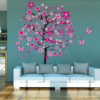 New Arrival DIY Large Wallpaper For Pink Butterfly Flower Tree Living Room Bedroom Backdrop Home Decor Wall Stickers 60*90cm*2
New Arrival DIY Large Wallpaper For Pink Butterfly Flower Tree Living Room Bedroom Backdrop Home Decor Wall Stickers 60*90cm*2