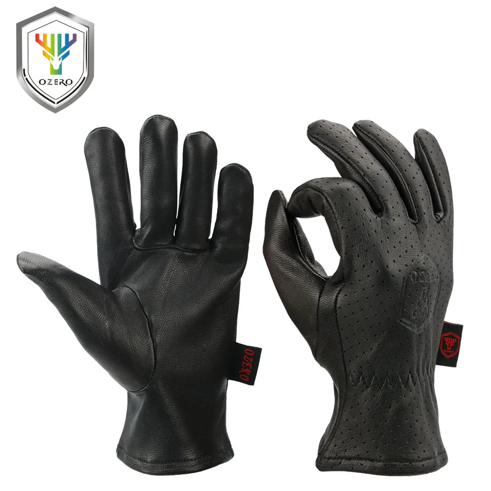OZERO New Men's Moto Gloves The Breathable Driver Goat Leather Motorcycle Gloves Anti Hiking Hunting for Men 7005
OZERO New Men's Moto Gloves The Breathable Driver Goat Leather Motorcycle Gloves Anti Hiking Hunting for Men 7005