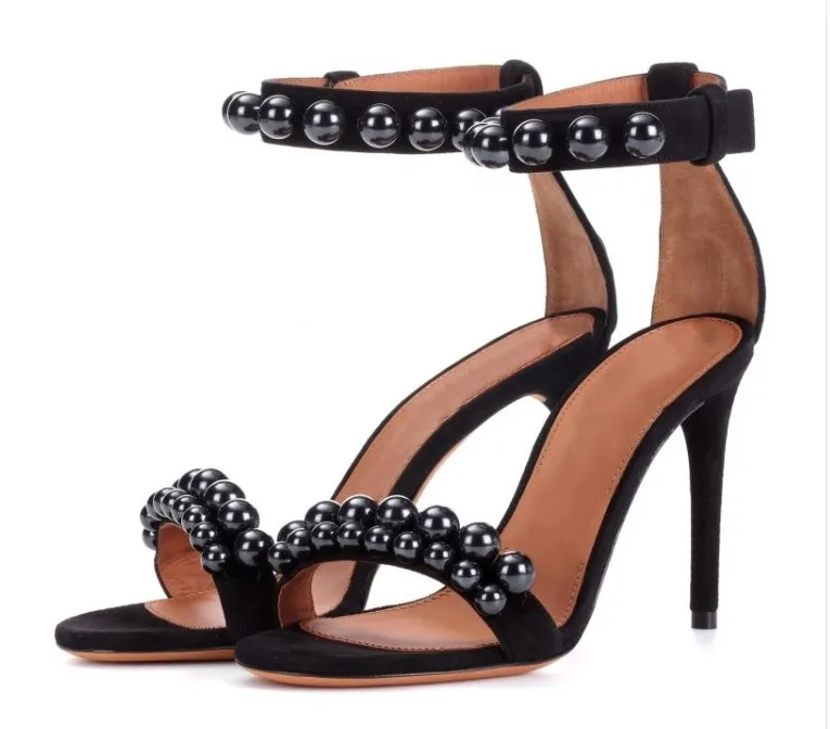 Ch.kwok Open Toe Ankle Buckle Strap Pearls Studded Gladiator Pumps for Party Dress Black String Bead Thin High Heel Sandals
Ch.kwok Open Toe Ankle Buckle Strap Pearls Studded Gladiator Pumps for Party Dress Black String Bead Thin High Heel Sandals