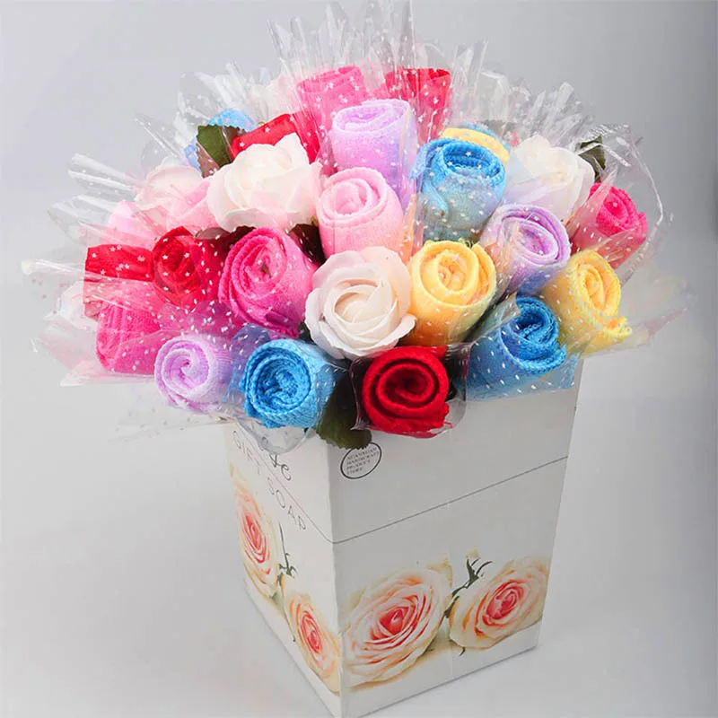 20*20cm Home Textile candy color rose modeling fiber small Cake Towel for Event Party Favors
20*20cm Home Textile candy color rose modeling fiber small Cake Towel for Event Party Favors