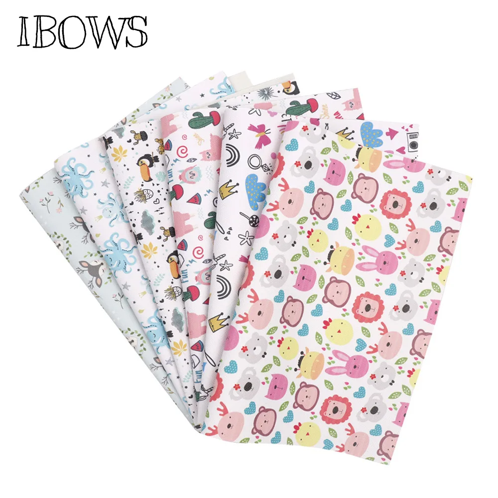 IBOWS 22*30cm Snythetic Leather Cute Animals Printed Faux Pu Leather Fabric for DIY Hair Bows Bags Accessories Handmade Fabric
IBOWS 22*30cm Snythetic Leather Cute Animals Printed Faux Pu Leather Fabric for DIY Hair Bows Bags Accessories Handmade Fabric