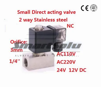 Free shipping 1bar Normally Closed Direct acting Stainless steel Small Gas 2 way electric Solenoid Valve 1/2
Free shipping 1bar Normally Closed Direct acting Stainless steel Small Gas 2 way electric Solenoid Valve 1/2