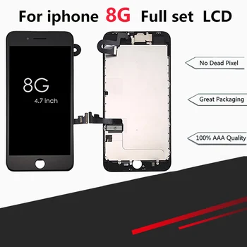 10PCS LCD display, suitable for iPhone 8 screen replacement assembly, equipped with front camera + speaker complete accessories
10PCS LCD display, suitable for iPhone 8 screen replacement assembly, equipped with front camera + speaker complete accessories