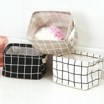 1 PCS Waterproof Cotton Linen Storage Basket Storage Box Clothing Sundries Snack Storage Basket Finishing Basket
1 PCS Waterproof Cotton Linen Storage Basket Storage Box Clothing Sundries Snack Storage Basket Finishing Basket
