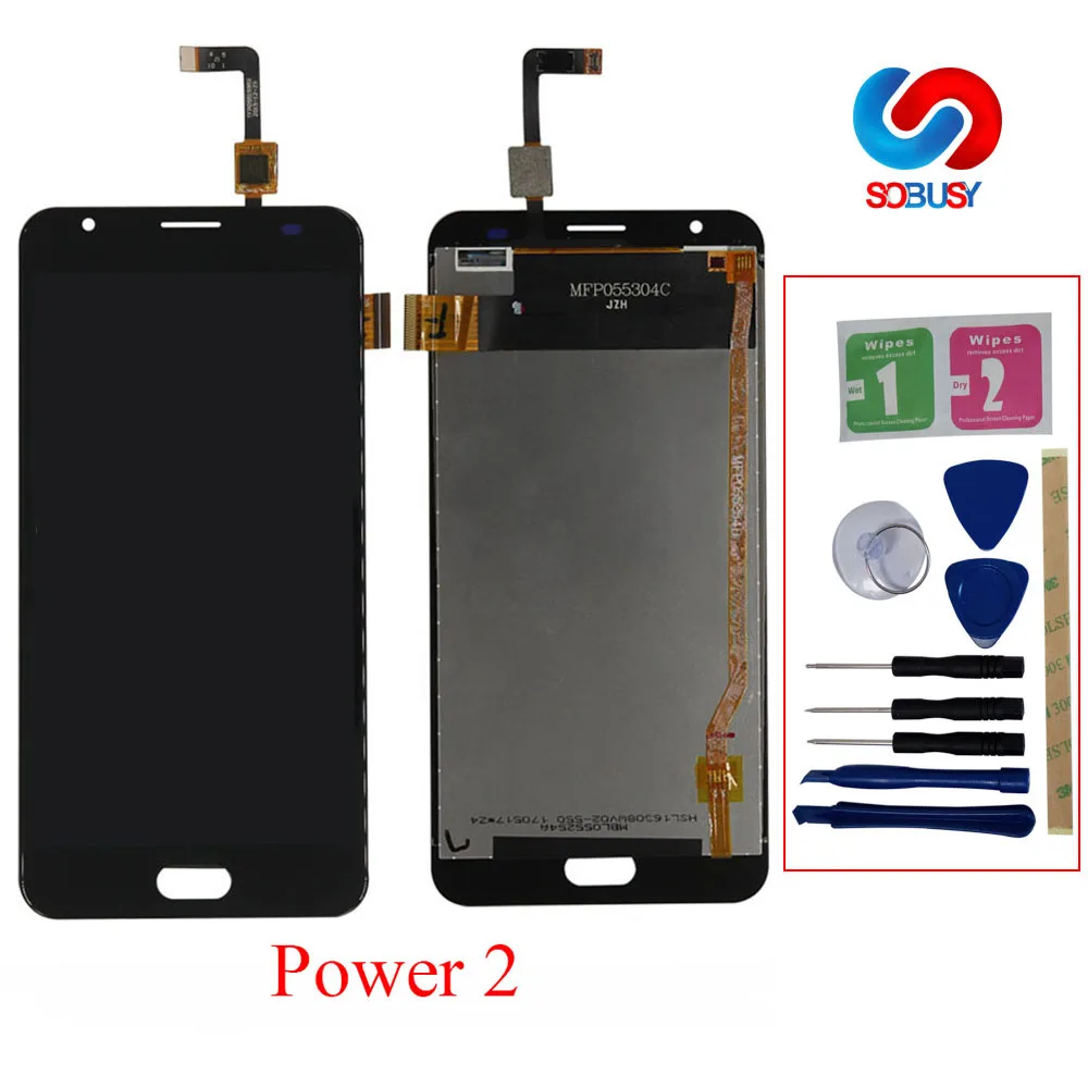 Оригинальный ЖК дисплей для Ulefone power 2 lcd кодирующий преобразователь сенсорного