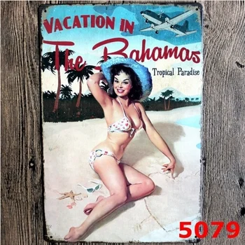 Vacation In Bahamas Poster Vintage Metal Tin Signs Beach Outdoor Home Bar Decor 20x30CM
Vacation In Bahamas Poster Vintage Metal Tin Signs Beach Outdoor Home Bar Decor 20x30CM
