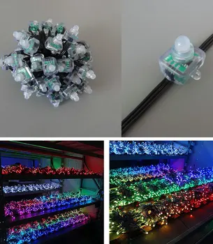 100pcs/lot 12mm square WS2811 Diffused Addressable Module RGB full color LED Pixel node string light Waterproof DC5V Black wire
100pcs/lot 12mm square WS2811 Diffused Addressable Module RGB full color LED Pixel node string light Waterproof DC5V Black wire