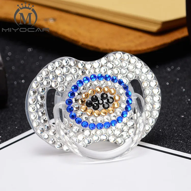 MIYOCAR lovely evil eye rhinestone special style bling Pacifier/ Nipples /Dummy /cocka /chupeta baby gift for baby shower
MIYOCAR lovely evil eye rhinestone special style bling Pacifier/ Nipples /Dummy /cocka /chupeta baby gift for baby shower