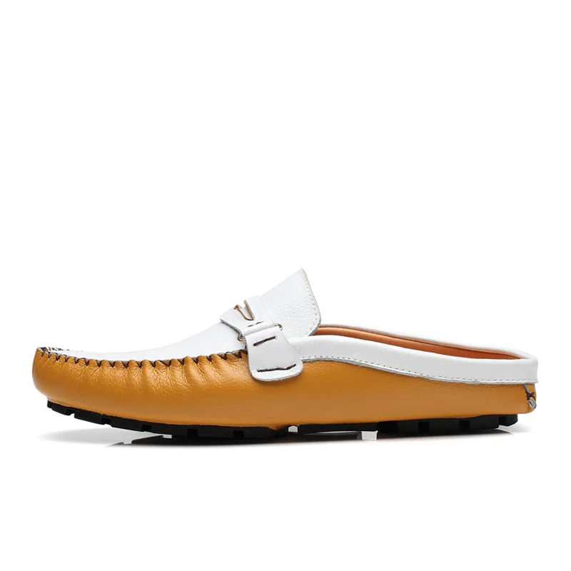 Loveontop Summer Men Penny Mules Half Slippers Genuine Leather Mens Soft Leather Slides Slipper Man
Loveontop Summer Men Penny Mules Half Slippers Genuine Leather Mens Soft Leather Slides Slipper Man