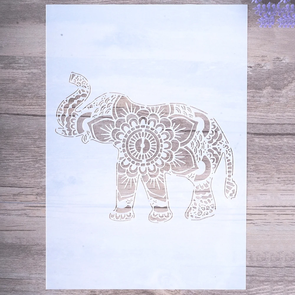 A4 A3 A2 Size DIY Craft Elephant Mandala Stencils For Walls Painting Scrapbooking Stamping Album Decorative Embossing Paper Card
A4 A3 A2 Size DIY Craft Elephant Mandala Stencils For Walls Painting Scrapbooking Stamping Album Decorative Embossing Paper Card