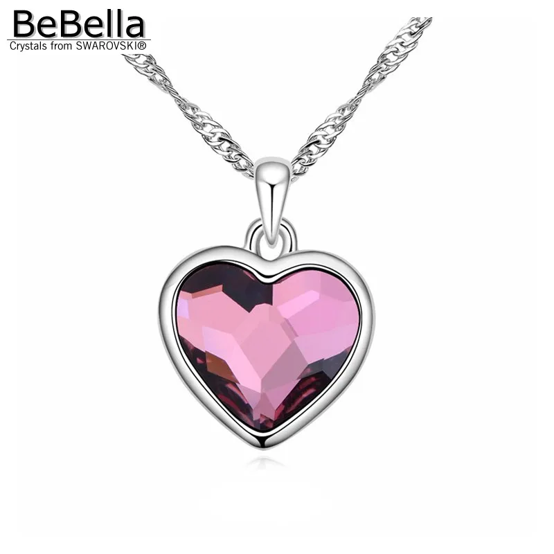 BeBella pink crystal heart pendant necklace with Crystals from Swarovski for women girls fashion jewelry birthday gift 2018
BeBella pink crystal heart pendant necklace with Crystals from Swarovski for women girls fashion jewelry birthday gift 2018