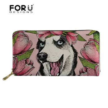 FORUDESIGNS Funny Husky Dog Printing Womens Wallets and Purses Long Leather Wallet Female Girls Card Holder Carteira Feminina
FORUDESIGNS Funny Husky Dog Printing Womens Wallets and Purses Long Leather Wallet Female Girls Card Holder Carteira Feminina