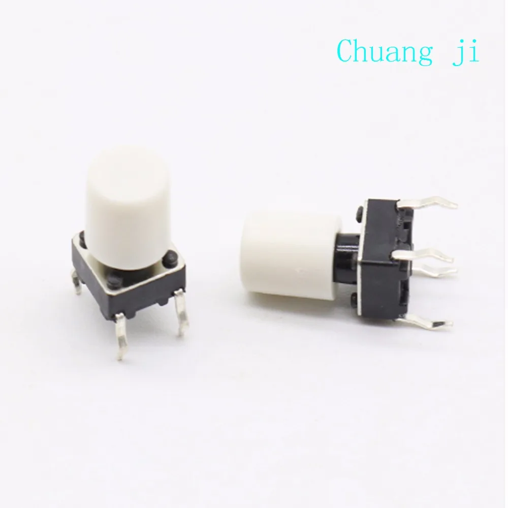 100pcs/lot White Plastic Cap Hat G63 for 6*6mm Tactile Push Button Switch Lid Cover Free Shipping
100pcs/lot White Plastic Cap Hat G63 for 6*6mm Tactile Push Button Switch Lid Cover Free Shipping