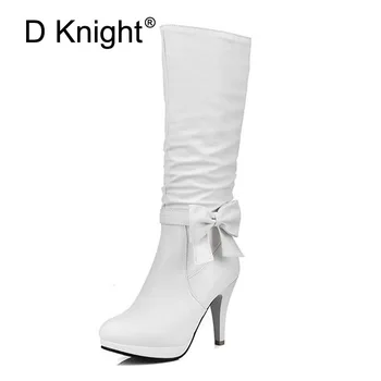Women Knee High Boots Fashion Bow High Heels Winter Boots For Women Ladies Casual Tall Boots Size 34-43 Women Ridding Boots
Women Knee High Boots Fashion Bow High Heels Winter Boots For Women Ladies Casual Tall Boots Size 34-43 Women Ridding Boots