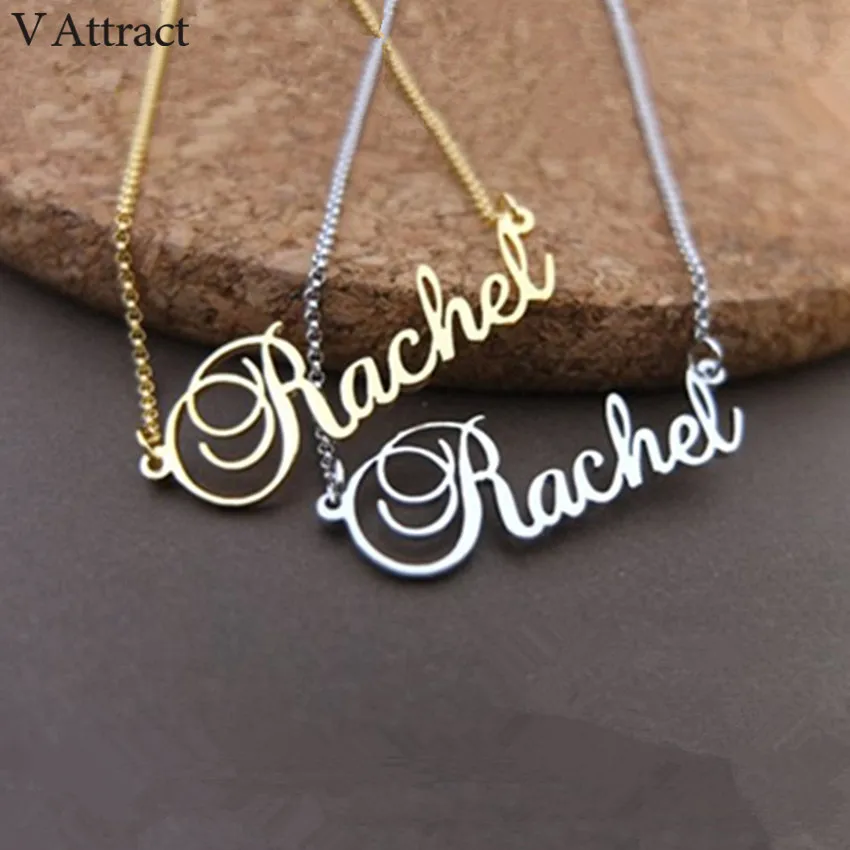 Cursive Script Name Choker Necklace Women BFF Jewelry Personalized Name Pendants Necklaces Stainless Steel Chain Christmas Gift
Cursive Script Name Choker Necklace Women BFF Jewelry Personalized Name Pendants Necklaces Stainless Steel Chain Christmas Gift