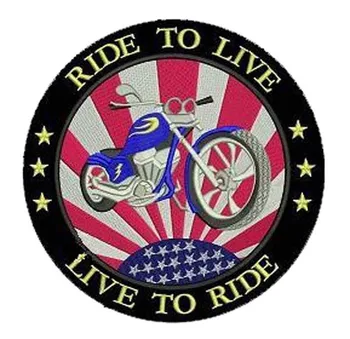 Ride To Live Embroider Patches Made by Twill and Merrow Broder and PVC Backing Customized MOQ50pcs free shipping by Post
Ride To Live Embroider Patches Made by Twill and Merrow Broder and PVC Backing Customized MOQ50pcs free shipping by Post