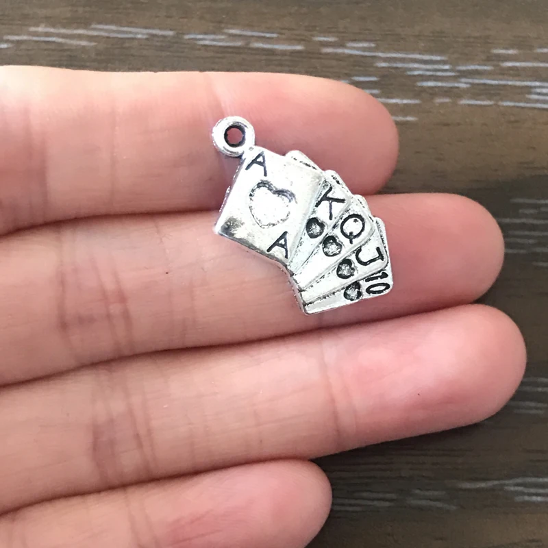 12PCS DIY Jewelry Making Poker Card Charms Zinc Alloy Poker Game Pendant for Charm Bracelets Necklaces Earrings Zipper Pulls
12PCS DIY Jewelry Making Poker Card Charms Zinc Alloy Poker Game Pendant for Charm Bracelets Necklaces Earrings Zipper Pulls