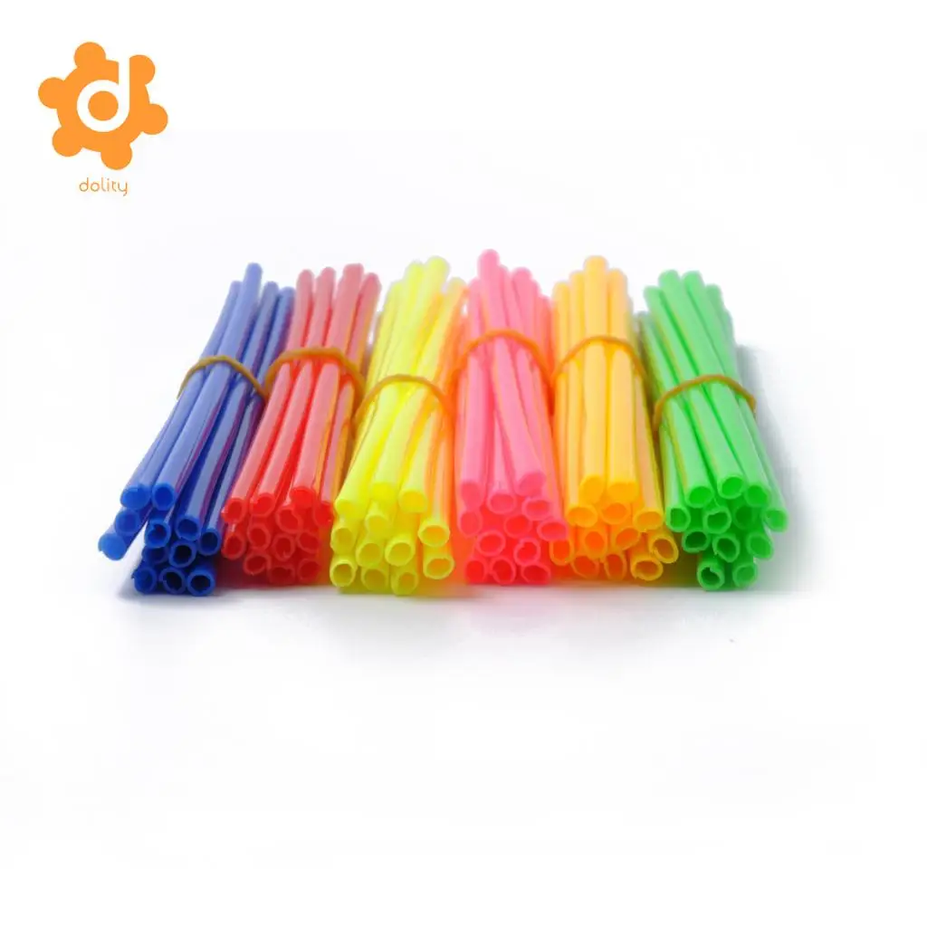 72Pcs Motorcycle Wheel Spoke Wrap Skin Coat Trim Cover Pipe with Towel