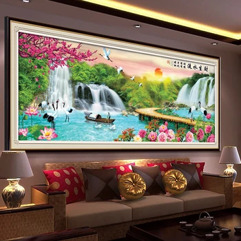 3D Cross Stitch Kits Printed Living Room Landscape Painting Scenery DIY Cotton Flower Red-Crowned Crane Bridge Swan The Ship
3D Cross Stitch Kits Printed Living Room Landscape Painting Scenery DIY Cotton Flower Red-Crowned Crane Bridge Swan The Ship