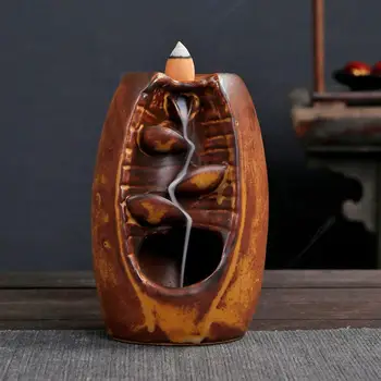 Ceramic Smoke Waterfall Incense Holder Mini Mountian Road Rive Backflow Incense Burner Blue Brown Censer Quemador De Incienso
Ceramic Smoke Waterfall Incense Holder Mini Mountian Road Rive Backflow Incense Burner Blue Brown Censer Quemador De Incienso