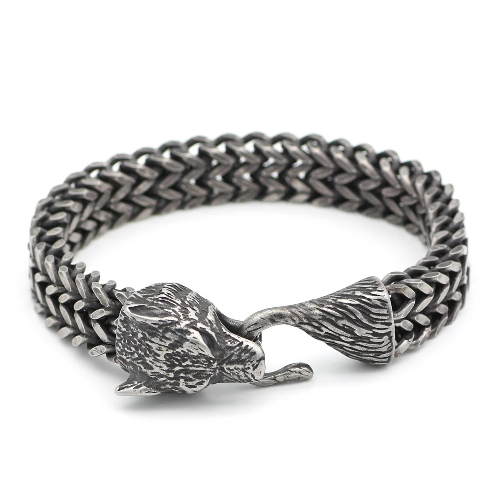 Men's stainless steel norse viking amulet odin's wolf necklace | Украшения и аксессуары