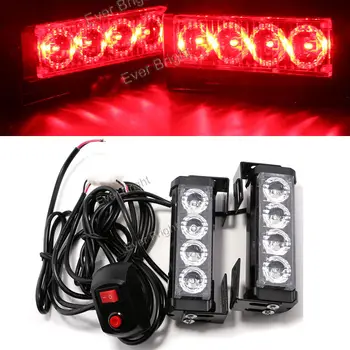 CYAN SOIL BAY 2x Red 4 LED Car Flash Emergency Hazard Warning Light Bar Police Beacon Lamp 12V
CYAN SOIL BAY 2x Red 4 LED Car Flash Emergency Hazard Warning Light Bar Police Beacon Lamp 12V