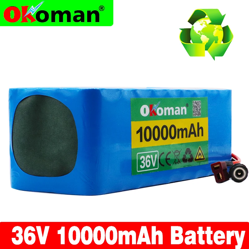 Новый 36V 10S4P 10Ah 500W высокая мощность и емкость 42V 18650 литиевый аккумулятор ebike