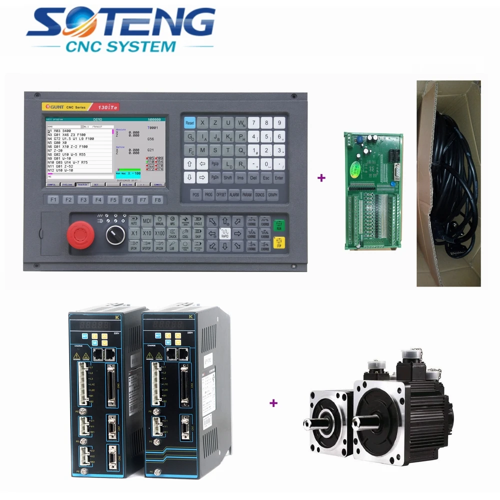 Easy operation 2 axis lathe drilling CNC Controller system kit with absolutly servo drive motors
Easy operation 2 axis lathe drilling CNC Controller system kit with absolutly servo drive motors