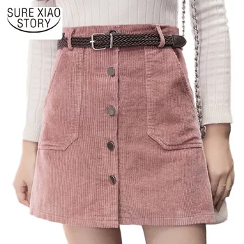 Fashion Winter Autumn Corduroy Skirt women 2018 High Waist Ladies Skirts Women's Casual Black Khaki Pink Mini Saias Mujer Z03 40
Fashion Winter Autumn Corduroy Skirt women 2018 High Waist Ladies Skirts Women's Casual Black Khaki Pink Mini Saias Mujer Z03 40