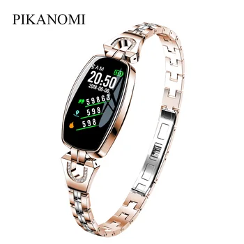 Fashion Women Smart Wristband Colorful Touch Screen Heart Rate Monitor Smart Bracelet Metal Blood Pressure Fitness Tracker Band
Fashion Women Smart Wristband Colorful Touch Screen Heart Rate Monitor Smart Bracelet Metal Blood Pressure Fitness Tracker Band