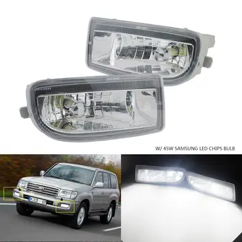 ANGRONG 1 Pair Fog Light w/ 45W White LED Bulbs For Toyota Land Cruiser Amazon 98-07
ANGRONG 1 Pair Fog Light w/ 45W White LED Bulbs For Toyota Land Cruiser Amazon 98-07