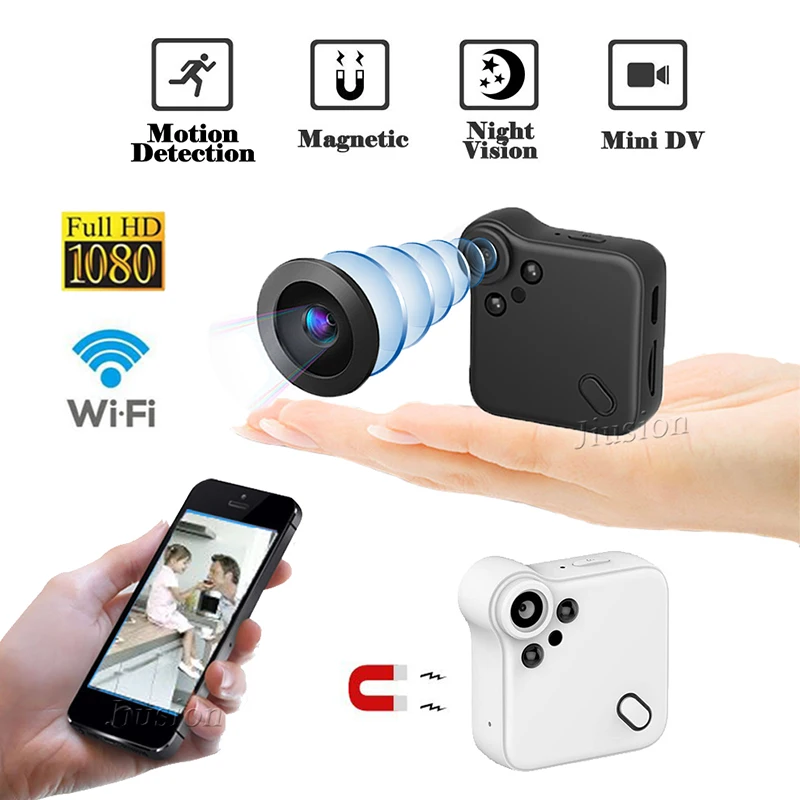 C1S WiFi Mini Camera FHD 1080P Camcorder Night Vision Motion Sensor IP Webcam Magnetic Adsorption Video Audio Recorder Micro Cam
C1S WiFi Mini Camera FHD 1080P Camcorder Night Vision Motion Sensor IP Webcam Magnetic Adsorption Video Audio Recorder Micro Cam