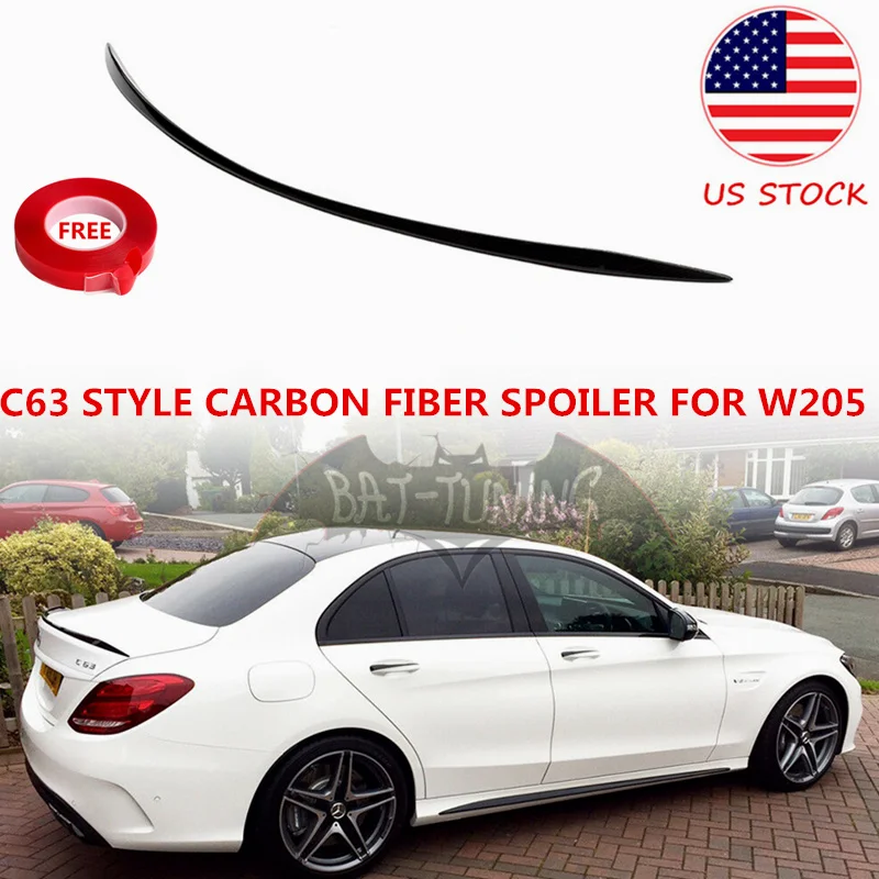 Bat-Styling C63 Style Carbon Fiber Spoiler For Mercedes C Class W205 4-DR Sedan 2-DR Coupe C200 C250 C350 Rear Spoiler 2015+ USA
Bat-Styling C63 Style Carbon Fiber Spoiler For Mercedes C Class W205 4-DR Sedan 2-DR Coupe C200 C250 C350 Rear Spoiler 2015+ USA