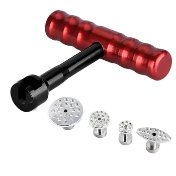 5pcs PDR Tools Dent Puller Kit Mini Red Hand Lifter Hammer with 4 pcs Aluminum Tabs For Car dent Removal Hand Tool sets