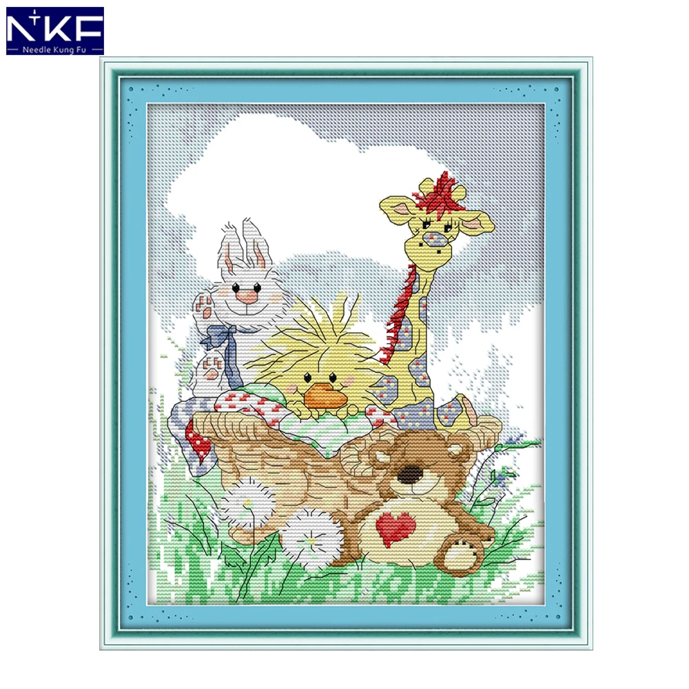 NKF The Giraffe and His Friends Animal Pattern Handmade Craft Needlework Cross Stitch Embroidery Kit Cross Stitch for Home Decor
NKF The Giraffe and His Friends Animal Pattern Handmade Craft Needlework Cross Stitch Embroidery Kit Cross Stitch for Home Decor