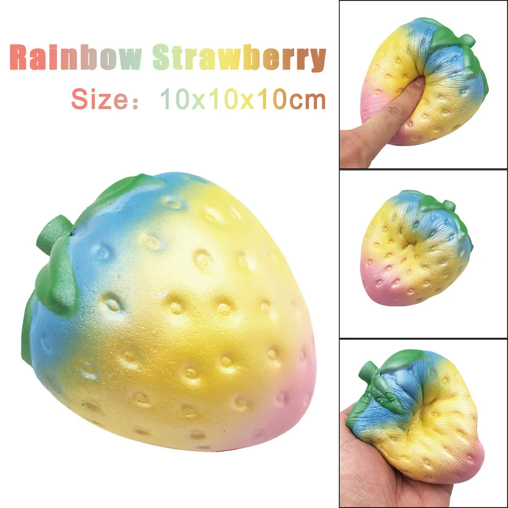 New Rainbow Strawberry Squishy Toy Super Jumbo Scented Slow Rising Rare Fun Toy Elastic Environmentally Rainbow Strawberry
New Rainbow Strawberry Squishy Toy Super Jumbo Scented Slow Rising Rare Fun Toy Elastic Environmentally Rainbow Strawberry