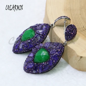 4 Pairs Drop earrings purple &green stone earrings Fashion tiny stone earrings wholesale jewelry earrings gift for lady7043
4 Pairs Drop earrings purple &green stone earrings Fashion tiny stone earrings wholesale jewelry earrings gift for lady7043