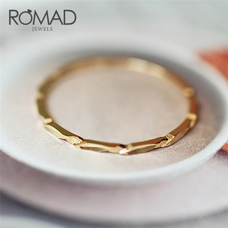 ROMAD Simple Ring Minimalist Engagement Wedding Rings For Women Exquisite Cut Ring Gold Ring anillos mujer Size 5-10 R4
ROMAD Simple Ring Minimalist Engagement Wedding Rings For Women Exquisite Cut Ring Gold Ring anillos mujer Size 5-10 R4