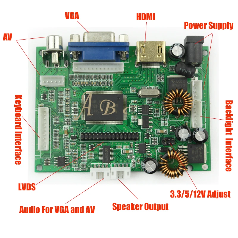 1 Pc Universal HDMI VGA 2AV Audio Video 30P LVDS Controller Board Module Monitor Kit for Raspberry PI 3 LCD LED Display Panel
1 Pc Universal HDMI VGA 2AV Audio Video 30P LVDS Controller Board Module Monitor Kit for Raspberry PI 3 LCD LED Display Panel