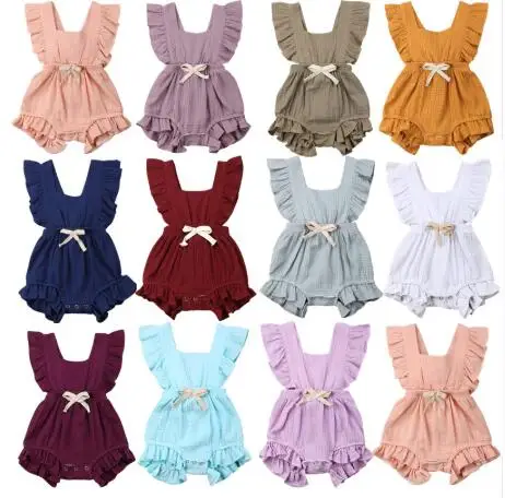 Baby Clothes Newborn Infant Baby Girl Ruffle Solid Sleeveless Bodysuit Jumpsuit Outfits Sunsuit 6 Colour
Baby Clothes Newborn Infant Baby Girl Ruffle Solid Sleeveless Bodysuit Jumpsuit Outfits Sunsuit 6 Colour