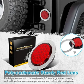 Turn Signal DC 12V Waterproof Submersible Tail lights 4Inch 24 LED Round Truck Brake Stop Hot Sale 2018 Newest
Turn Signal DC 12V Waterproof Submersible Tail lights 4Inch 24 LED Round Truck Brake Stop Hot Sale 2018 Newest